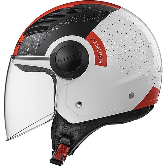 Moto Jet Helmet OF562 Ls2 Airflow Long With Visor Long Condor White Red 5 Moto Jet Helmet OF562 Ls2 Airflow Long With Visor Long Condor White Red - Image 3