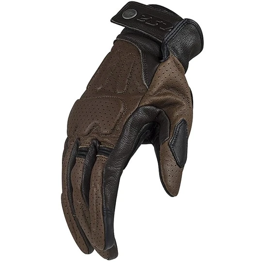 Motorcycle Gloves In Custom Leather Ls2 RUST Brown CE 4 Motorcycle Gloves In Custom Leather Ls2 RUST Brown CE - Image 2