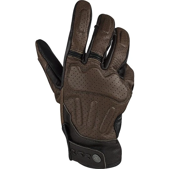 Motorcycle Gloves In Custom Leather Ls2 RUST Brown CE 6 Motorcycle Gloves In Custom Leather Ls2 RUST Brown CE - Image 4