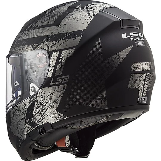 Motorcycle Helmet HPFC Fiber LS2 FF397 VECTOR Hunter Black Titanium Matt 6 Motorcycle Helmet HPFC Fiber LS2 FF397 VECTOR Hunter Black Titanium Matt - Image 4