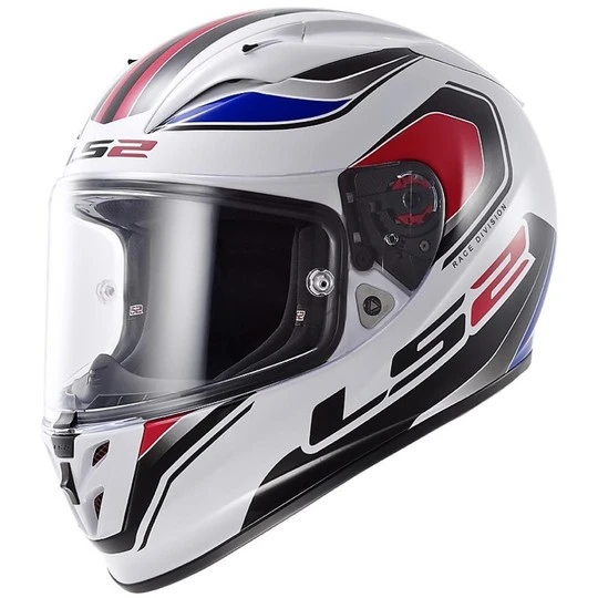 Motorcycle Helmet Integral Fiber LS2 FF323 Arrow R Geo White / Blue / Red 3 Motorcycle Helmet Integral Fiber LS2 FF323 Arrow R Geo White / Blue / Red