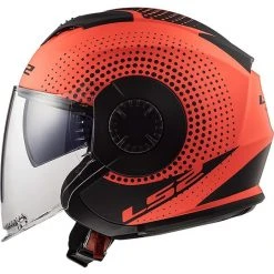 Motorcycle Helmet Jet Double Visor Ls2 OF570 VERSO Spin Orange Fluo Matt -Ls2 Sales Shop motorcycle helmet jet double visor ls2 of570 verso spin orange fluo matt 66965