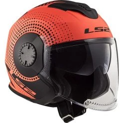 Motorcycle Helmet Jet Double Visor Ls2 OF570 VERSO Spin Orange Fluo Matt -Ls2 Sales Shop motorcycle helmet jet double visor ls2 of570 verso spin orange fluo matt 66969