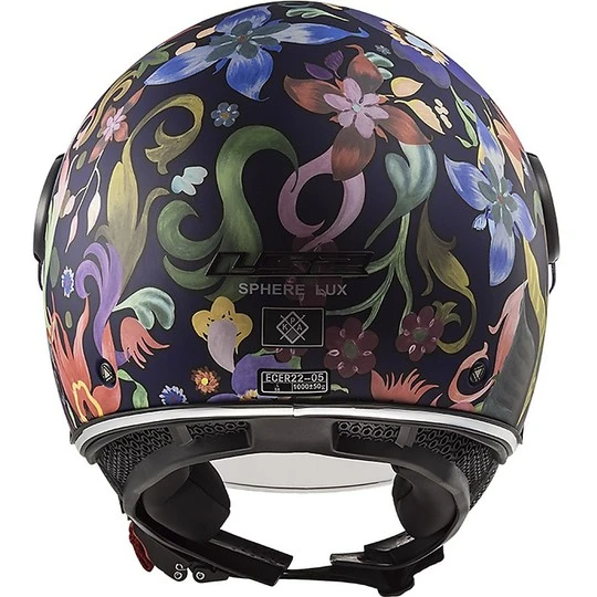 Motorcycle Helmet Jet LS2 OF558 SPHERE LUX Bloom Black Pink + Dark Visor 6 Motorcycle Helmet Jet LS2 OF558 SPHERE LUX Bloom Black Pink + Dark Visor - Image 4