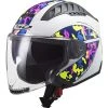 Motorcycle Helmet Jet Ls2 OF600 COPTER Crispy White Yellow Fluo -Ls2 Sales Shop motorcycle helmet jet ls2 of600 copter crispy white yellow fluo 135601