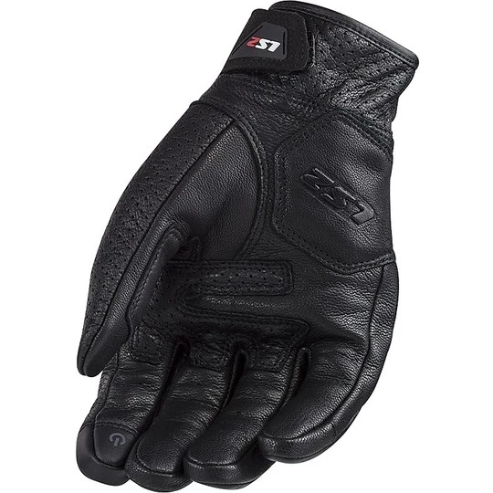 Motorcycle Leather Gloves CE Sports Ls2 SPARK Black 4 Motorcycle Leather Gloves CE Sports Ls2 SPARK Black - Image 2