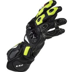 Motorcycle Leather Gloves CE Sports Ls2 SWIFT Black Yellow Fluo -Ls2 Sales Shop motorcycle leather gloves ce sports ls2 swift black yellow fluo 96854