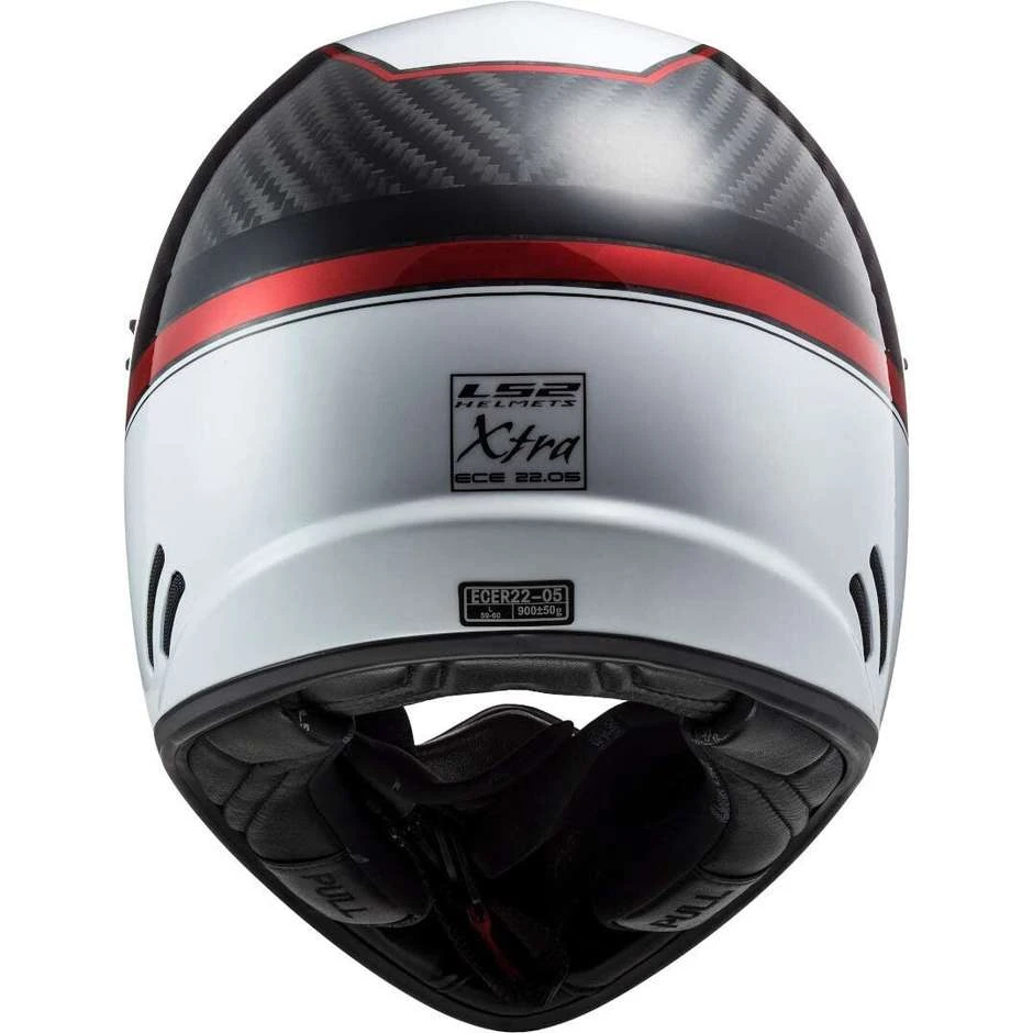 Off Road Carbon Motorcycle Helmet Ls2 MX471 XTRA C Yard White Red 11 Off Road Carbon Motorcycle Helmet Ls2 MX471 XTRA C Yard White Red - Image 9