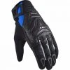 Summer Motorcycle Gloves In Leather And Fabric Ls2 All Terrain Black Blue -Ls2 Sales Shop summer motorcycle gloves in leather and fabric ls2 all terrain black blue 126856