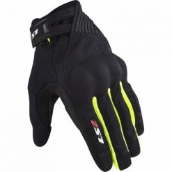 Summer Motorcycle Gloves Ls2 Dart 2 Black Yellow Fluo