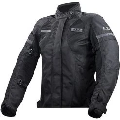 Technical Motorcycle Jacket LS2 Dart Lady WP Triple Certified Black Layer