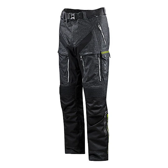 Technical Motorcycle Pants LS2 Nevada Lady Triple Layer Black Yellow Certified 3 Technical Motorcycle Pants LS2 Nevada Lady Triple Layer Black Yellow Certified